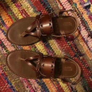 Brown Leather Sandals